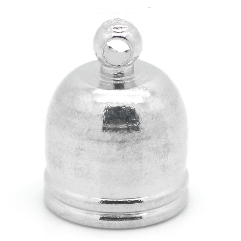Ändhylsor med ögla 13 mm silverfärg 6 st