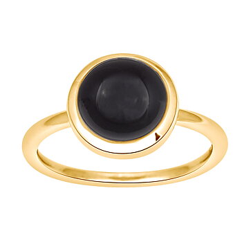 Nordahl Sweet ring onyx guld