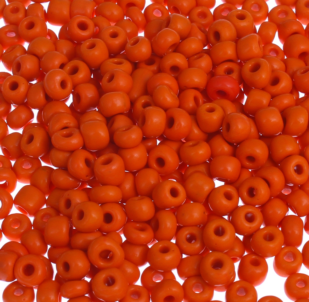 Seedbeads 6/0 orange opak