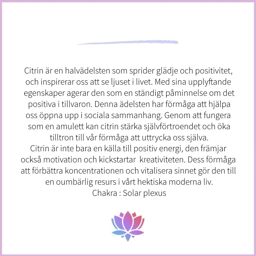 Citrin kulor 8 mm – hel sträng ca 46 st - 2