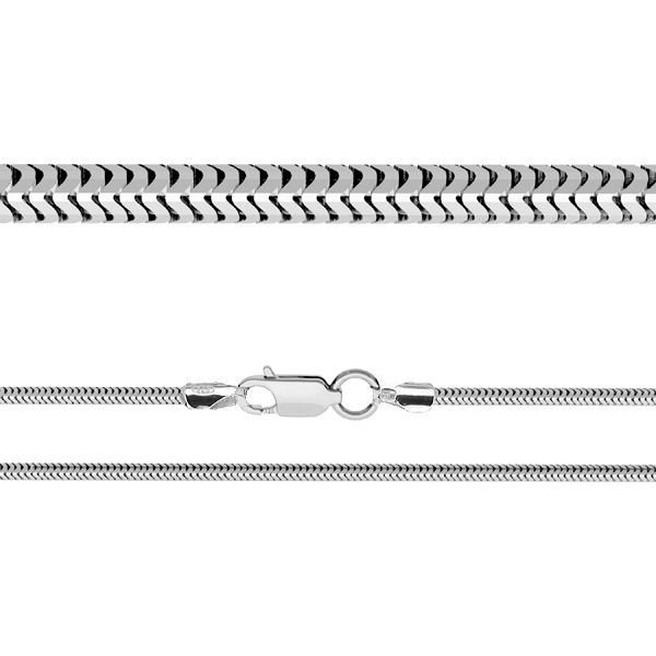Flexibel ormlänkskedja 50 cm silver