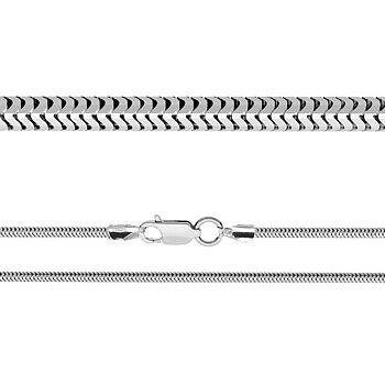 Flexibel ormlänkskedja 50 cm silver