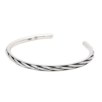 Nobel stelt vridet armband silver