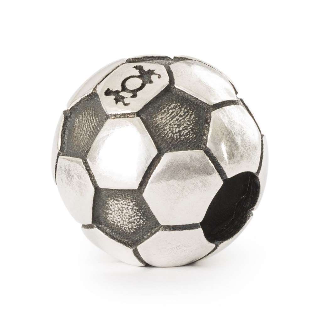 Trollbeads Football Passion Bead silverkula 