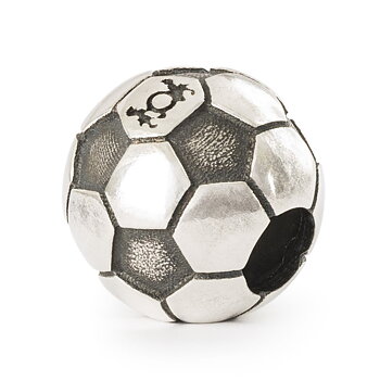 Trollbeads Football Passion Bead silverkula 