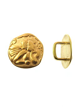 Metalldel ängel regaliz guld
