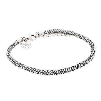 Nobel armband tvinnat silver