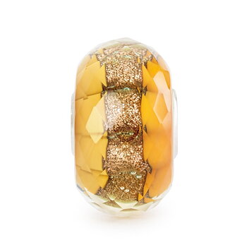 Trollbeads Golden Trace glaskula