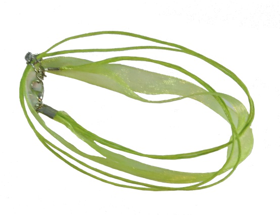 Organzahalsband 5-pack lime