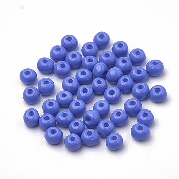 Seedbeads 6/0  mellanblå opak