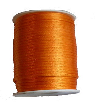 Satinsnöre 2mm rattail orange