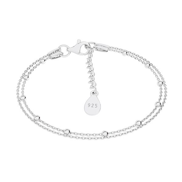 IAMLUND Double Chain armband silver