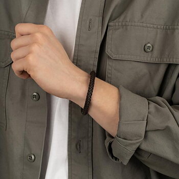 Son of Noa armband rund flätat brunt