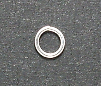 Öppen motring 5 mm ljus silverfärgad metall 50-pack
