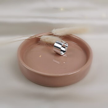 Kelim Edge ring silver
