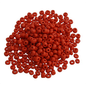 Seedbeads 6/0 röd opak