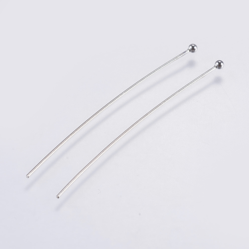 Hattpinnar med kula stainless steel