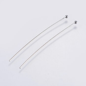 Hattpinnar med kula stainless steel