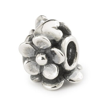 Trollbeads Heartfelt Bloom silverkula 