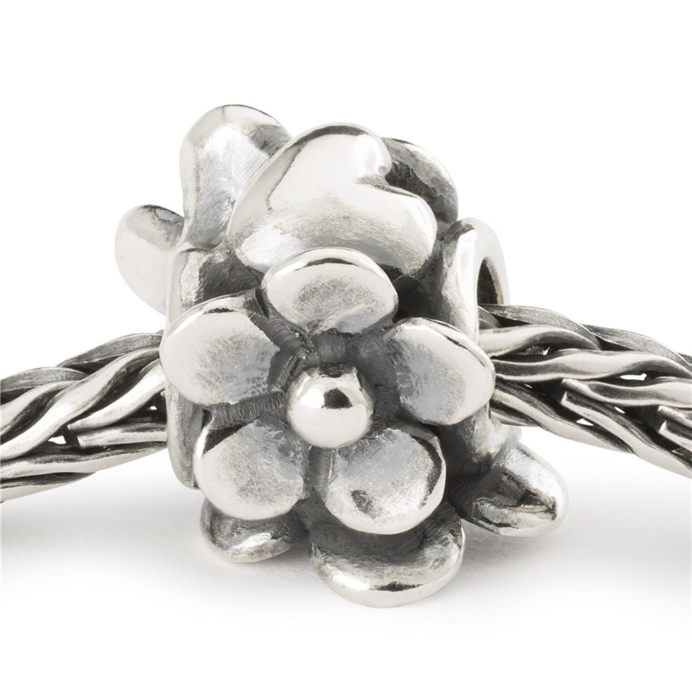 Trollbeads Heartfelt Bloom silverkula  - 2