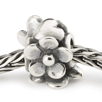 Trollbeads Heartfelt Bloom silverkula 