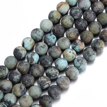 Afrikansk turkos 4mm frostad