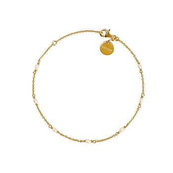 Syster P Treasure Multi Pearl armband guld