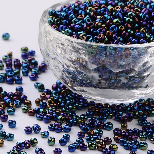 Seedbeads 8/0 blåolja