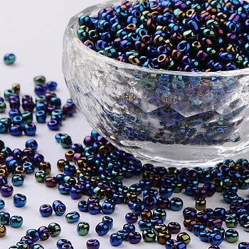 Seedbeads 8/0 blåolja