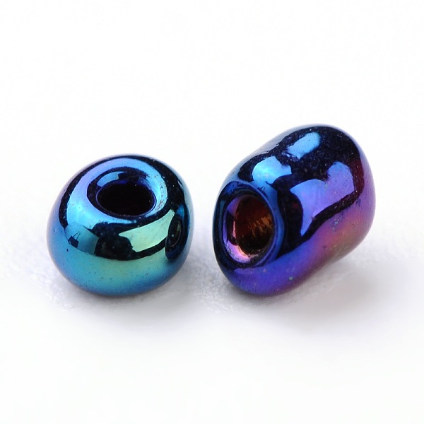 Seedbeads 8/0 blåolja - 2