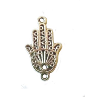 Fatimas hand mellandel antiksilverfärg 27 mm – 3 st - 2