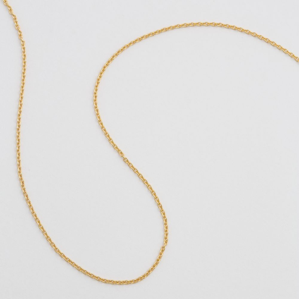 Syster P Beloved ovalkedja kort guld