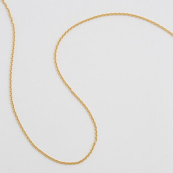 Syster P Beloved ovalkedja kort guld