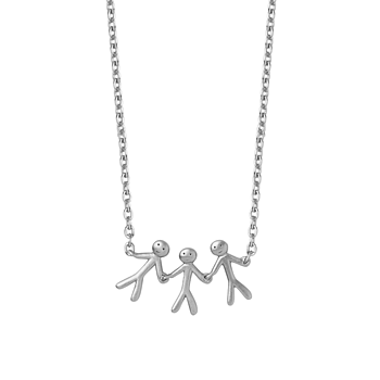 byBiehl Together- My Family 3 halsband silver