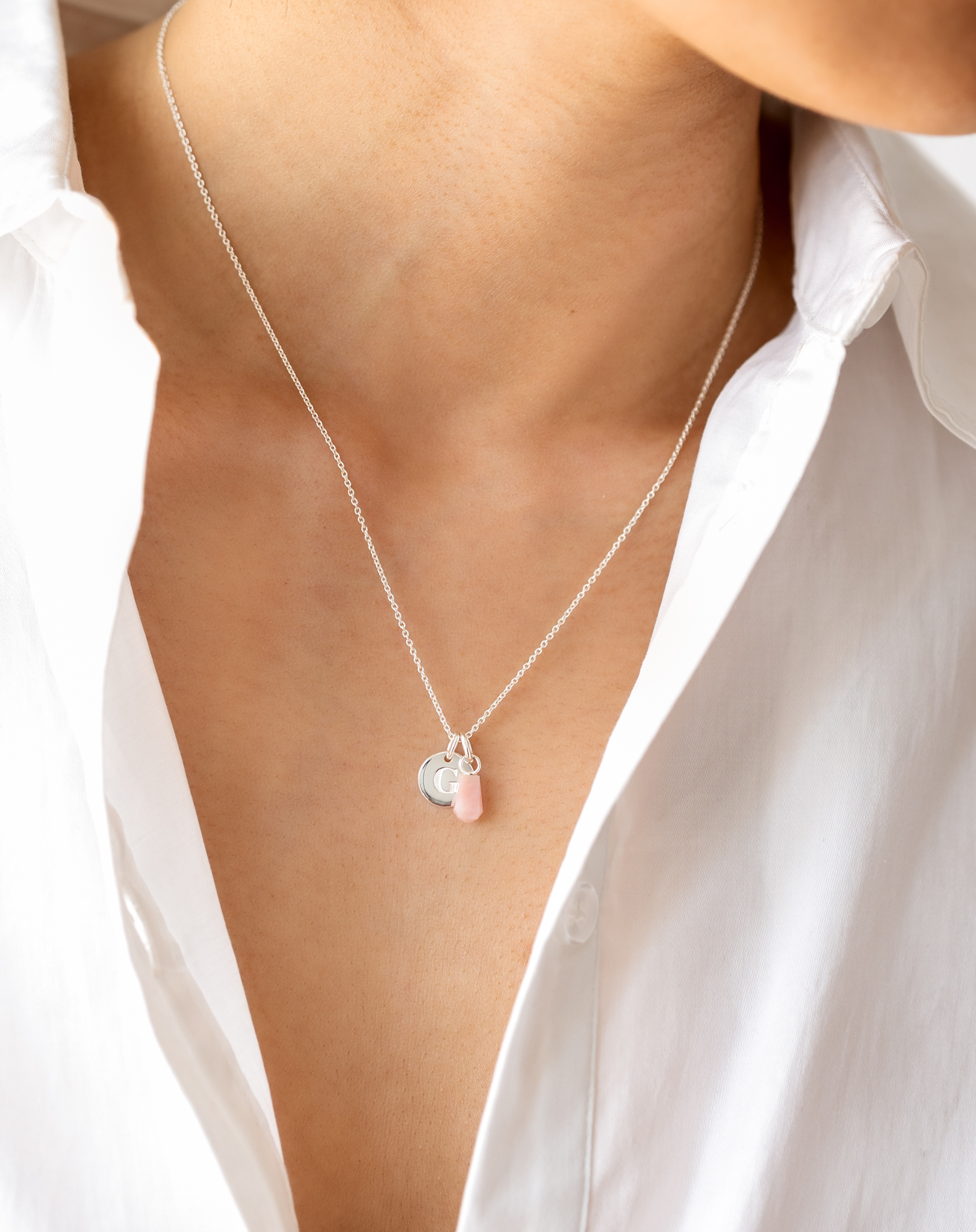 Syster P Beloved ovalkedja kort silver - 2