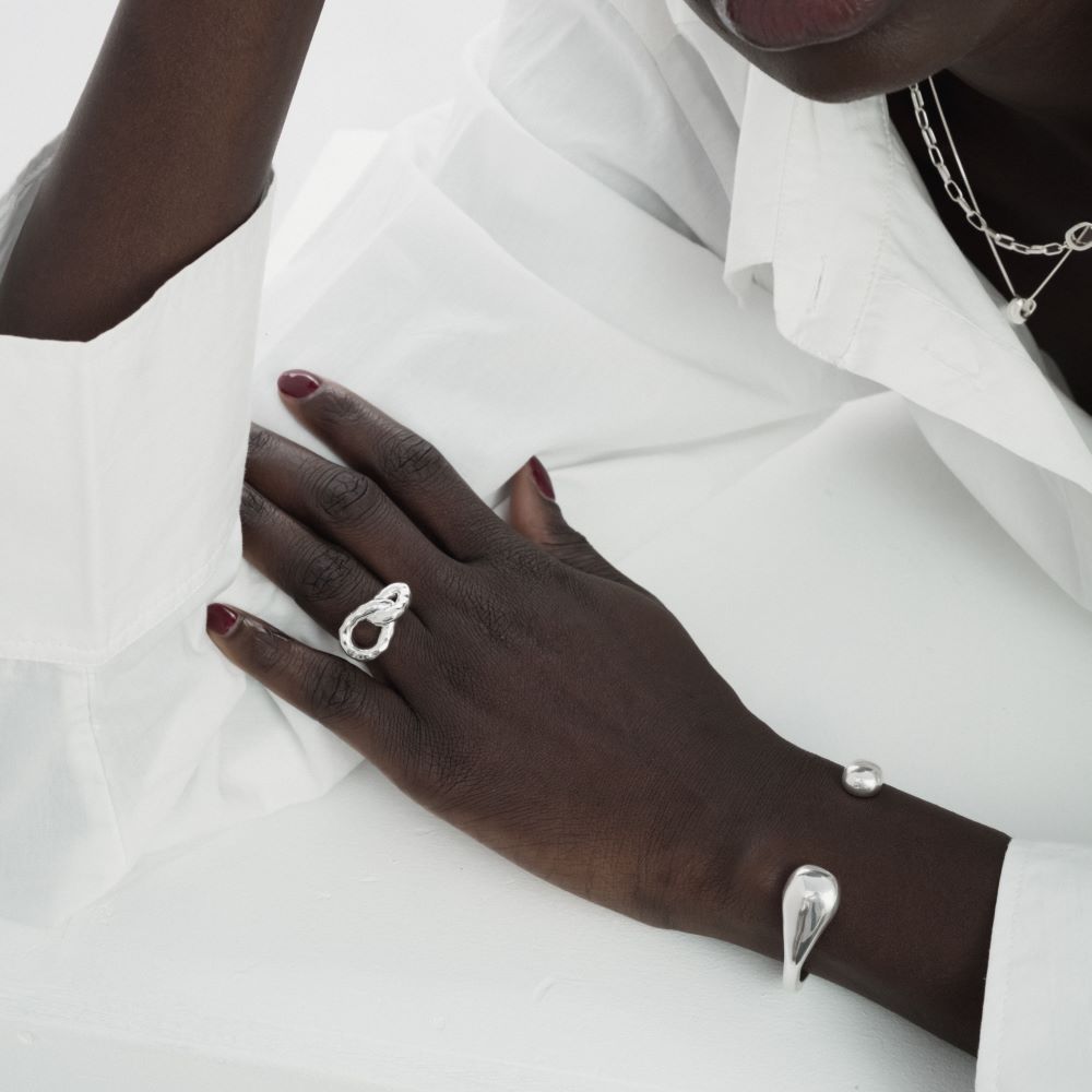 Syster P Bolded Drops armband silver - 2