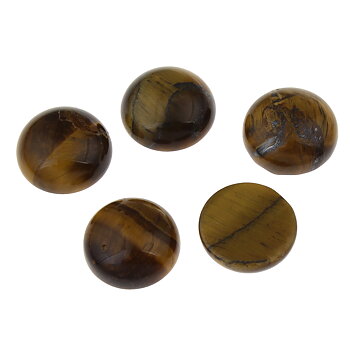 Cabochon tigeröga 4st 18mm