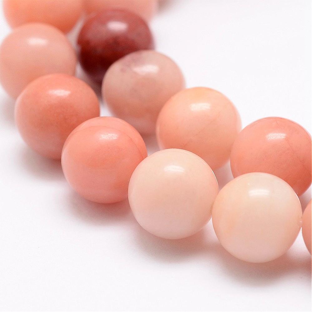 Aventurin rosa 6 mm halvädelsten - 2