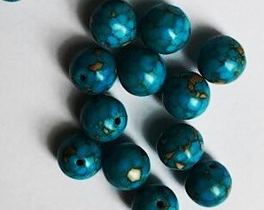 Magnesit 10mm turkos mosaik 16st