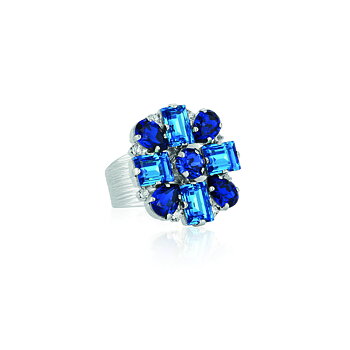 Caroline Svedbom Diora ring rhodium 