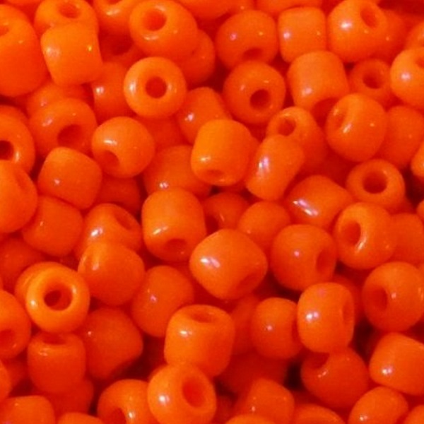 Seedbeads 8/0 orange opak