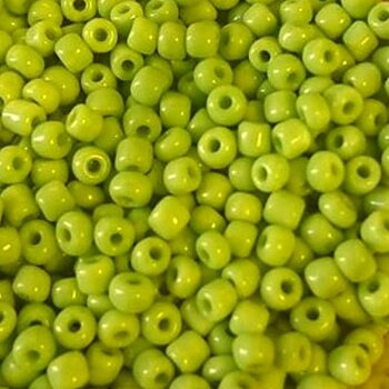 Seedbeads 8/0 lime opak