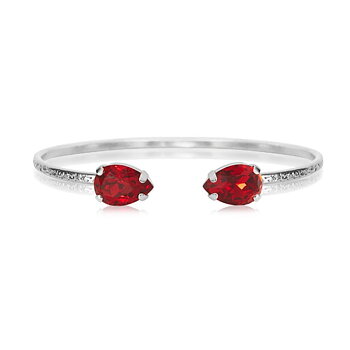 Caroline Svedbom Petite Drop armband rhodium scarlet