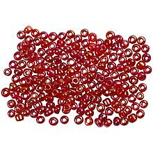 Seedbeads 8/0 rödolja