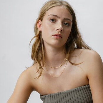 Syster P Sheer Station halsband guld