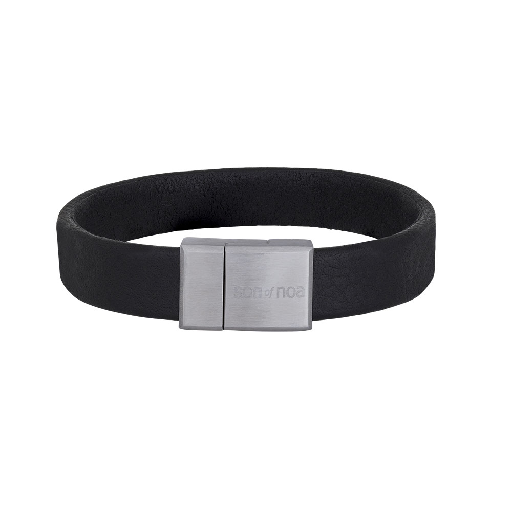 Son of Noa armband slät svart
