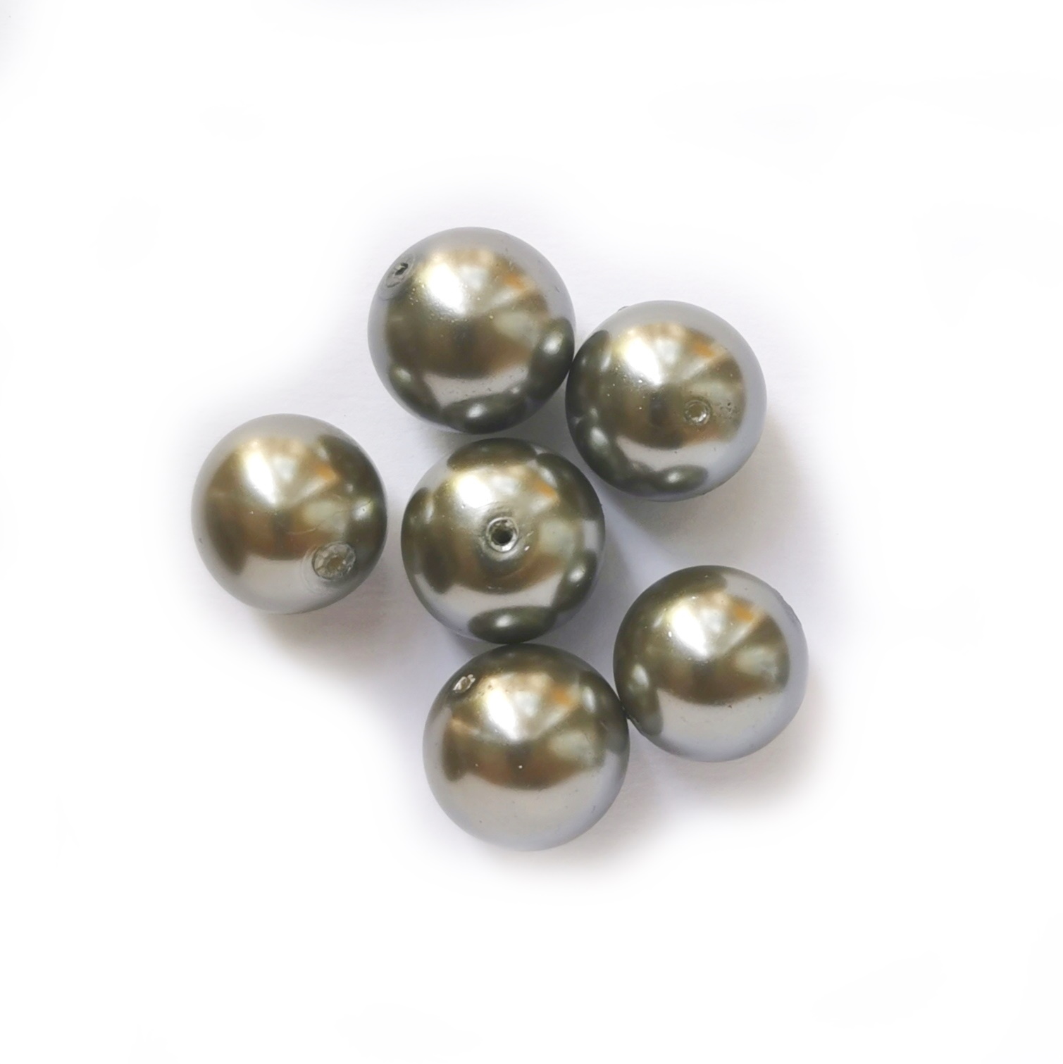 Glasvax 16mm rökgrå 8st - 3