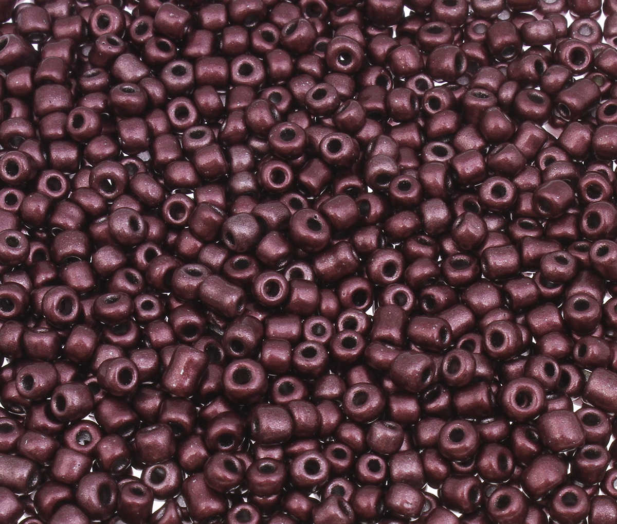 Seedbeads 6/0 metalic mörk lila - 2
