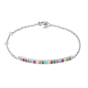 byBiehl Rainbow Sparkle armband silver