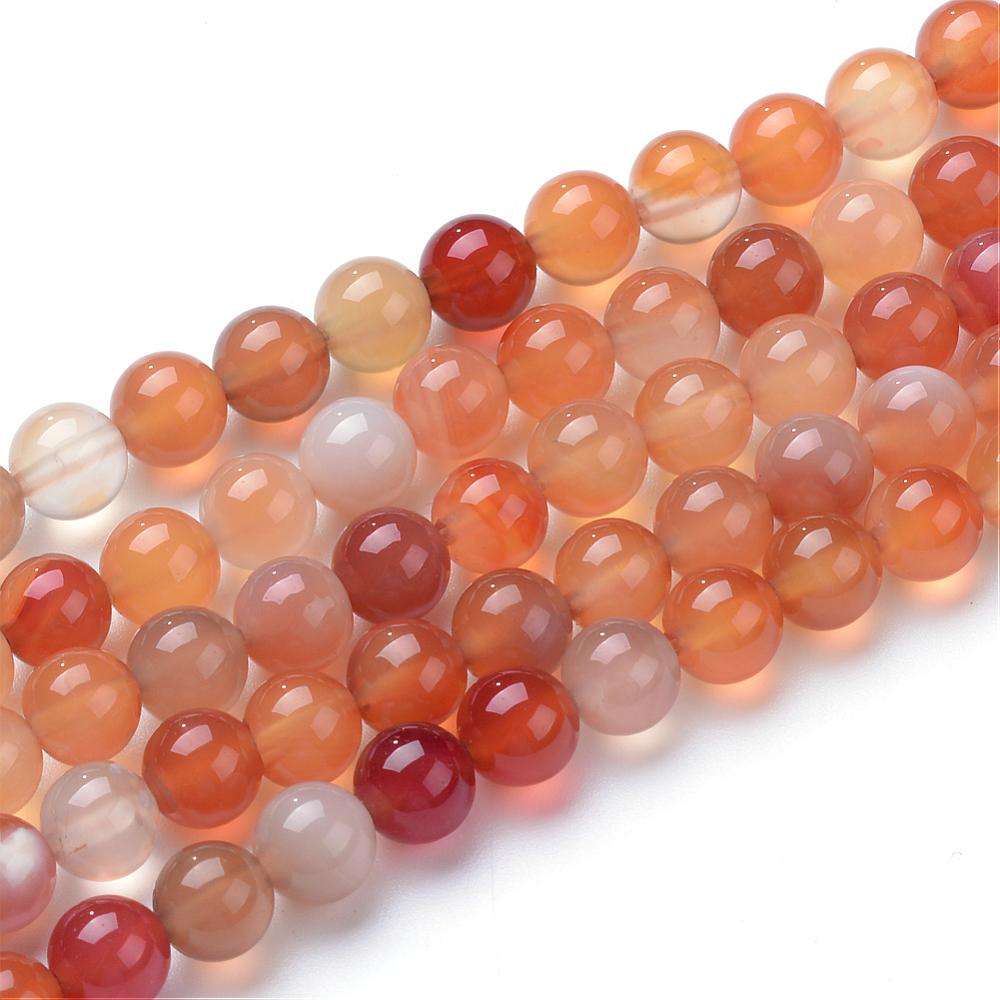 Karneol orange 6mm halvädelsten - 4